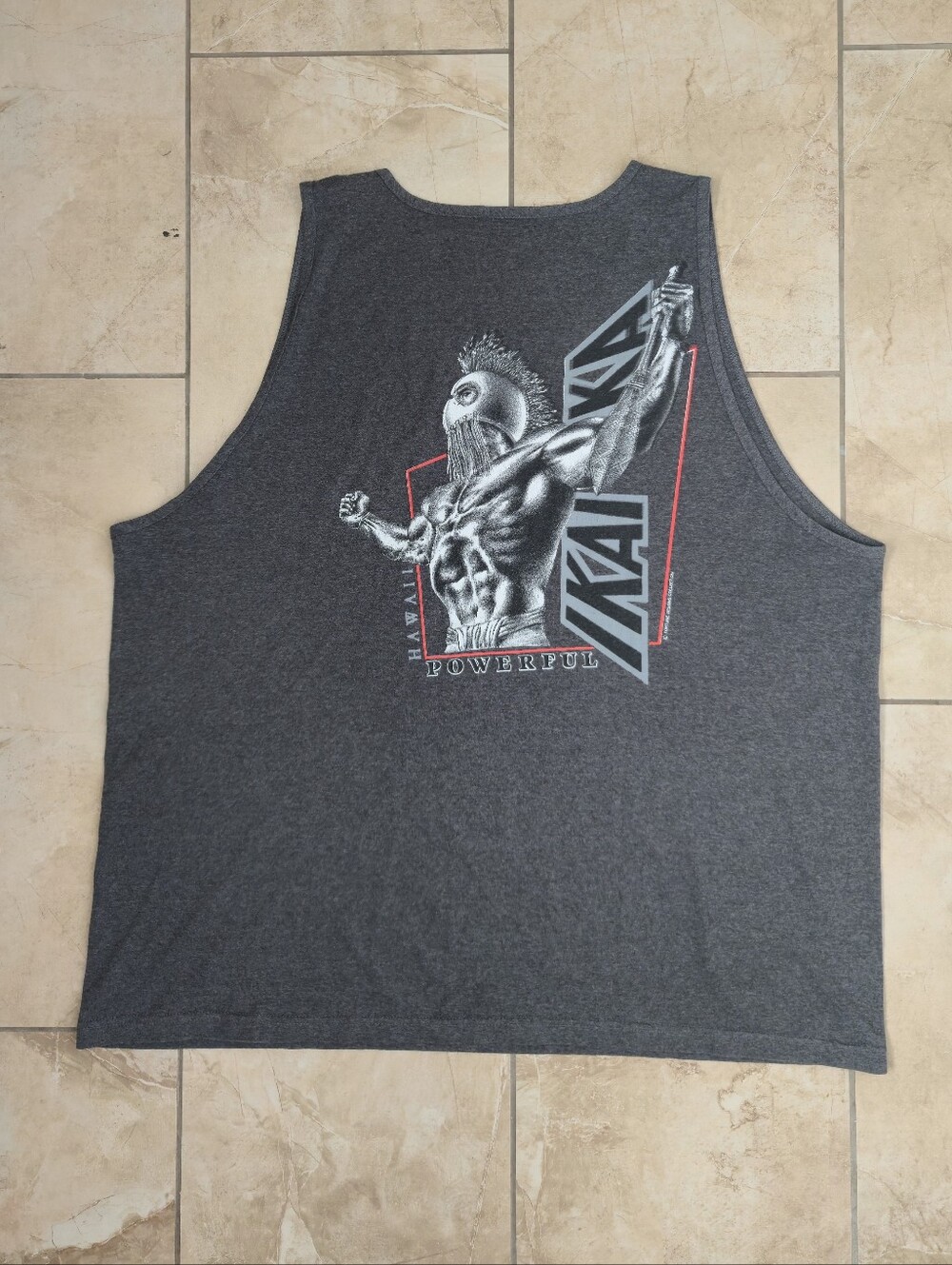 Vintage 90's Hawaiian Strenght Tank Top 2XL